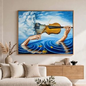 Melody of the Soul - Original Acrylic Hand-Painting by Nisreen Y.