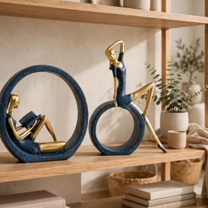 OK Lady - Set of 2 Modern Abstract Figurines